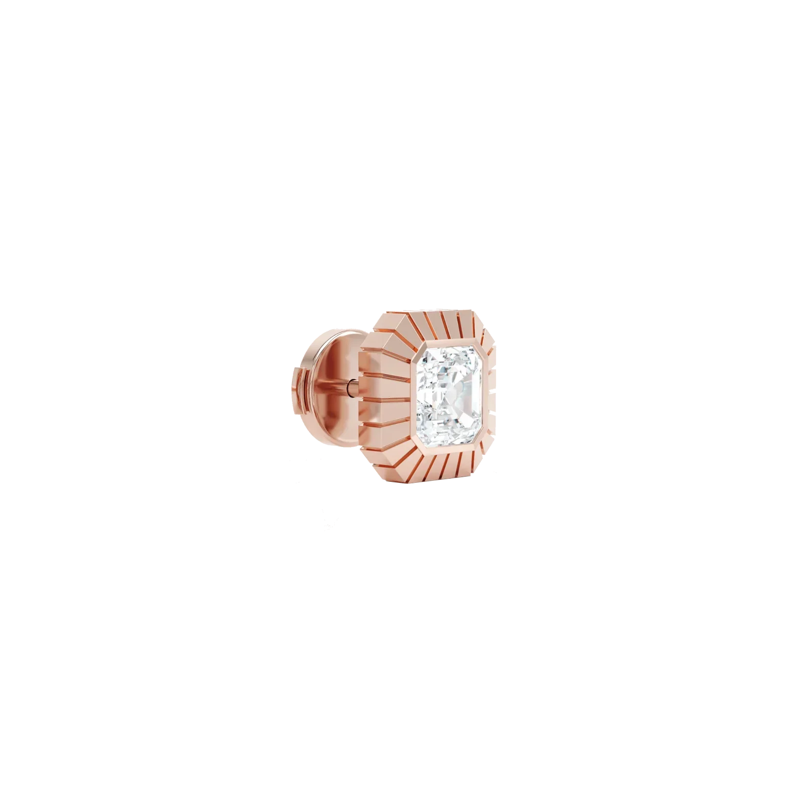  Eternity asscher studs - Asscher Cut Diamond Stud Earrings -  The Future Rocks -    4 