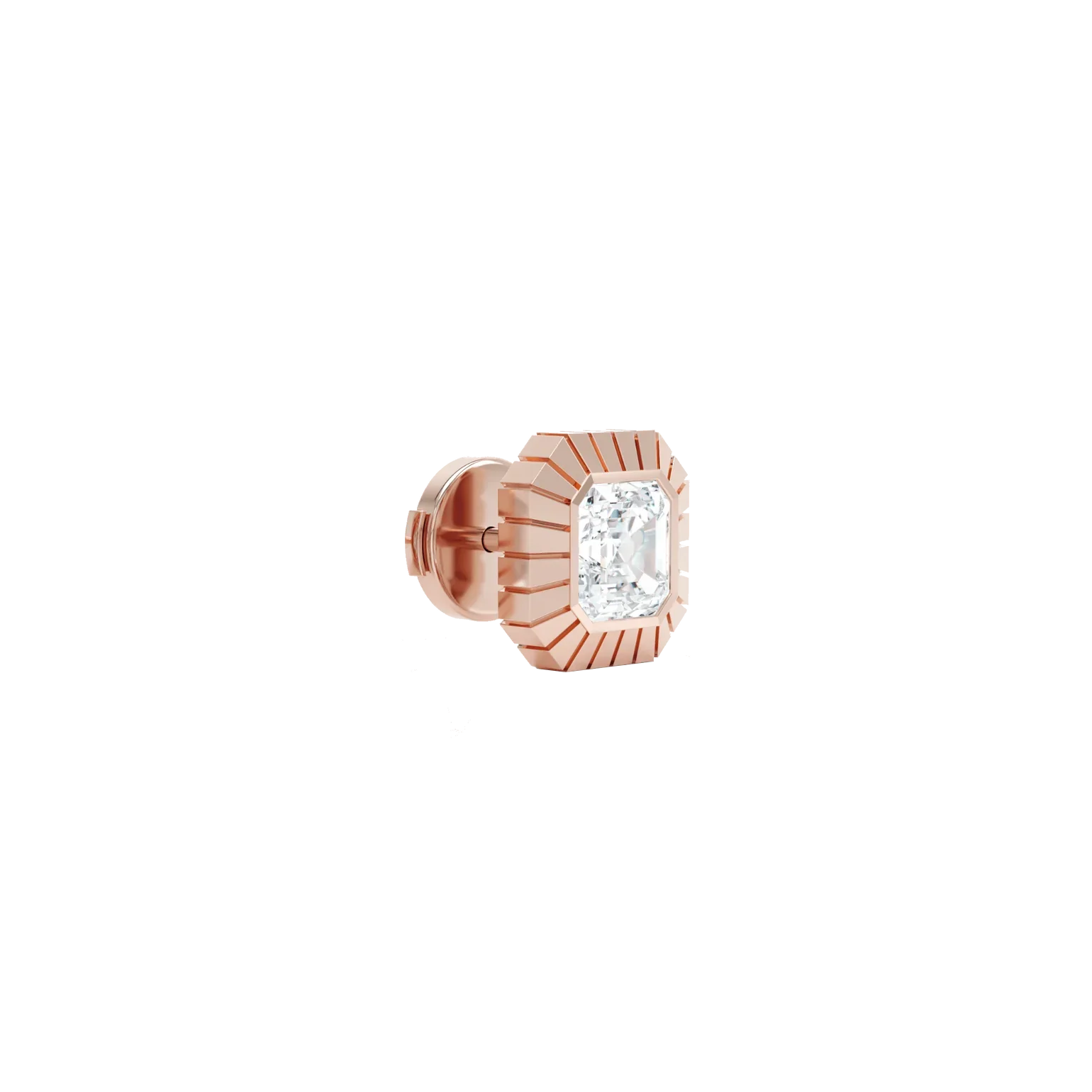  Eternity asscher studs - Asscher Cut Diamond Stud Earrings -  The Future Rocks -    4 