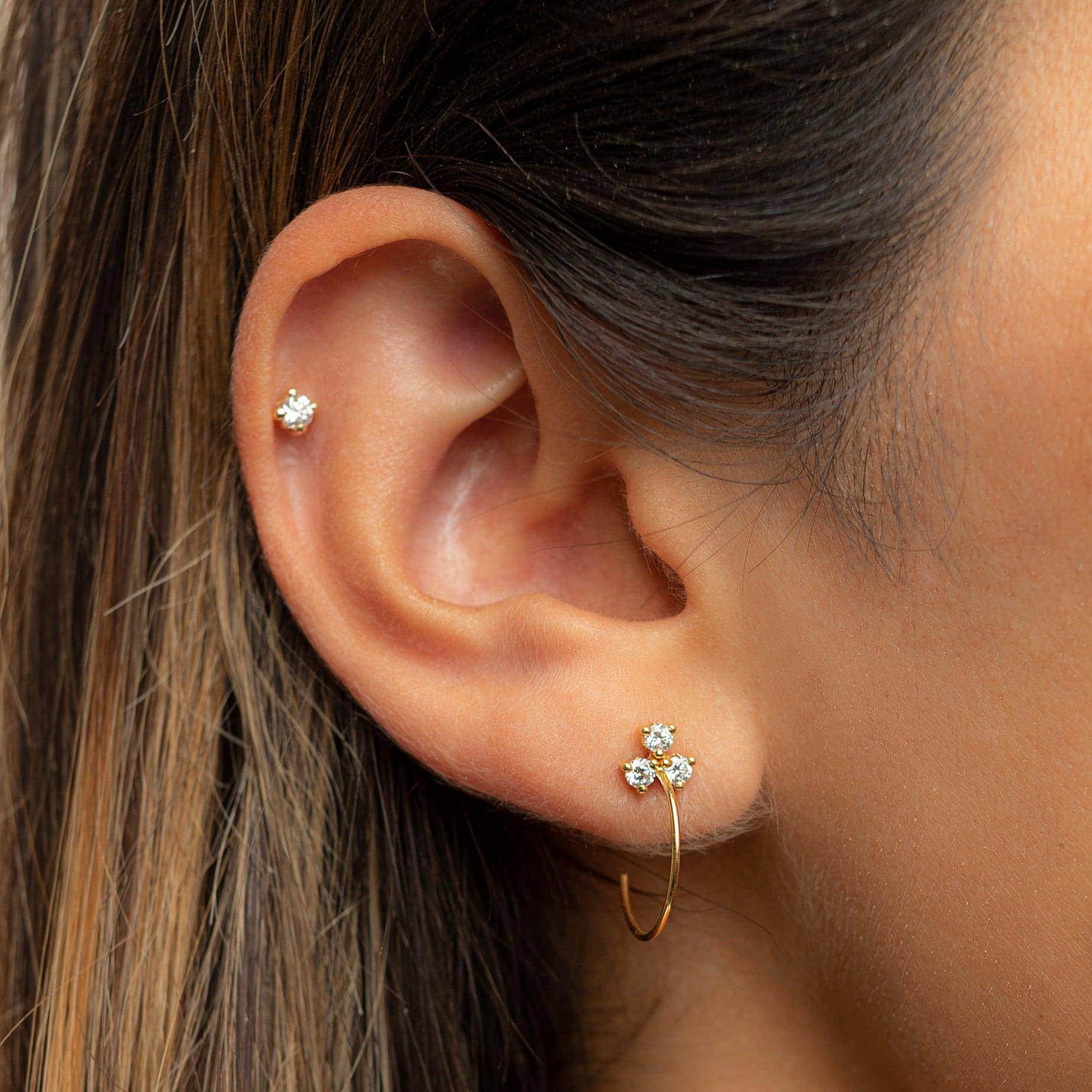  Heavenly hoops - Heavenly Diamond Hoop Earrings -  The Future Rocks -    2 