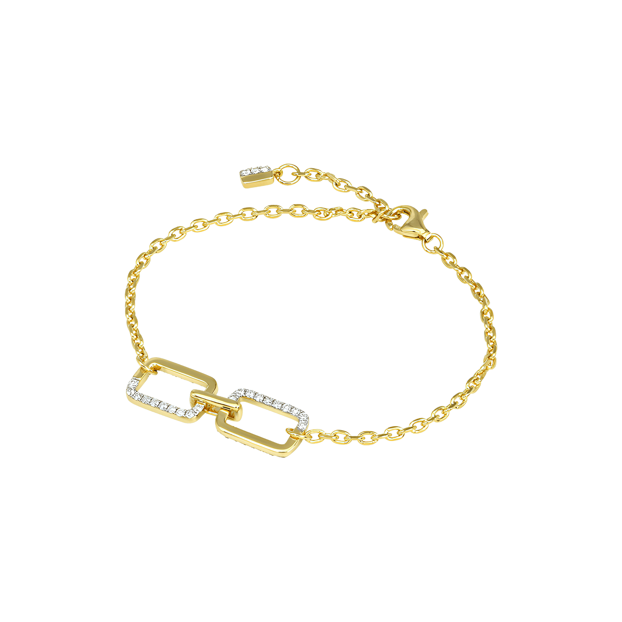 Horizon double-sided bracelet - Double-sided Gold Vermeil Bracelet -  The Future Rocks -    3