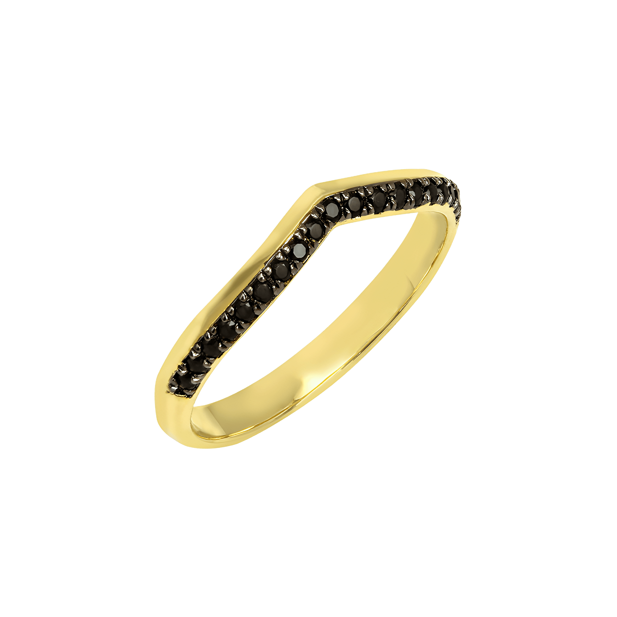  Horizon wishbone ring - Gold Vermeil Wishbone Ring -  The Future Rocks -    3 
