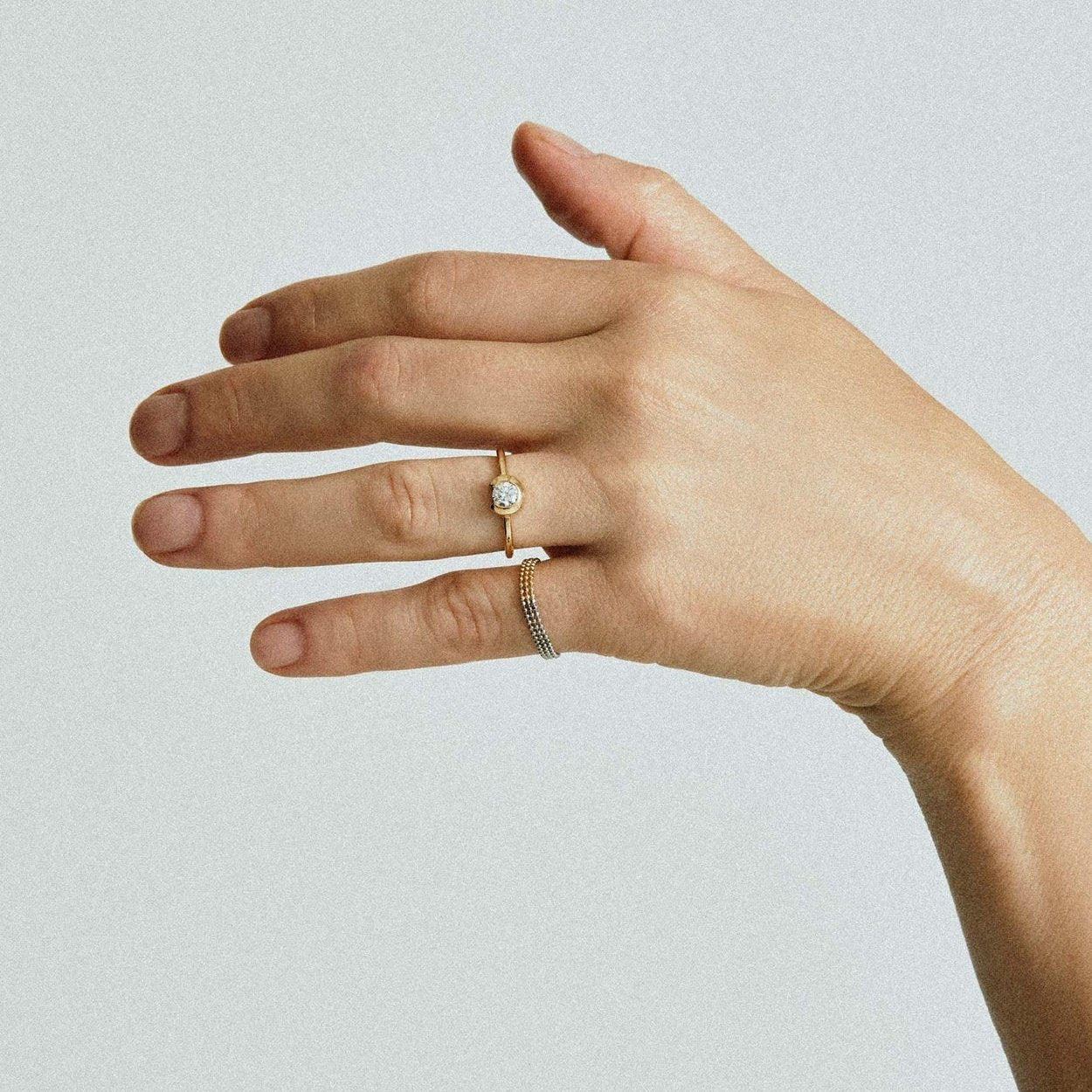  Pixel symmetry ring trio - Pixel Symmetry Trio Ring -  The Future Rocks -    5 
