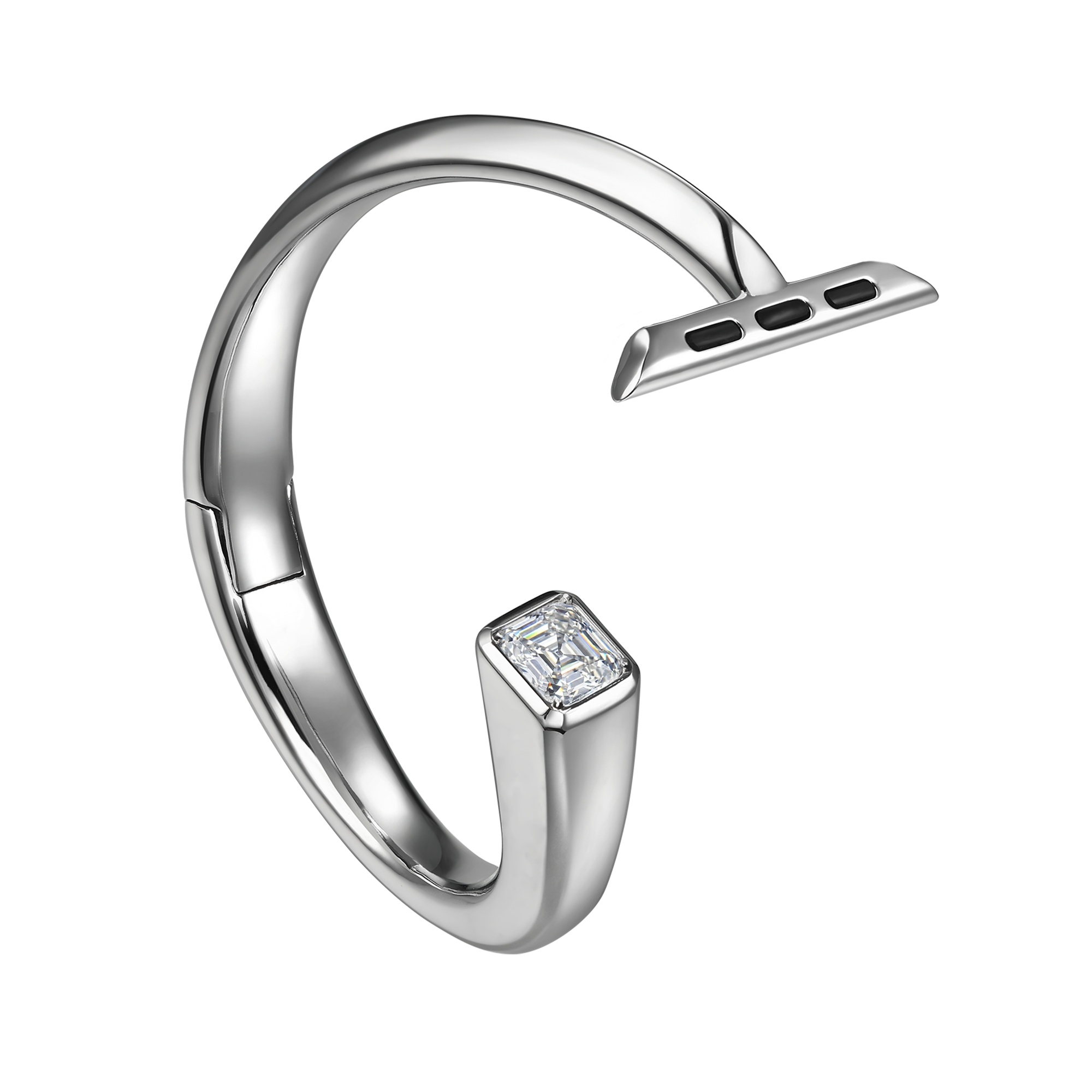 Nova iWatch bangle with lgd 2ct - Nova iWatch bangle with lgd 2ct -  The Future Rocks -    3