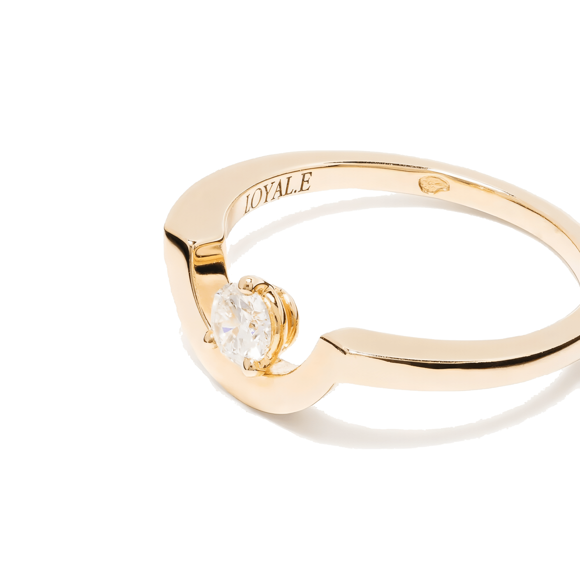  Intrépide petit arc solitaire ring - Intrépide Petit Arc Ring -  The Future Rocks -    3 