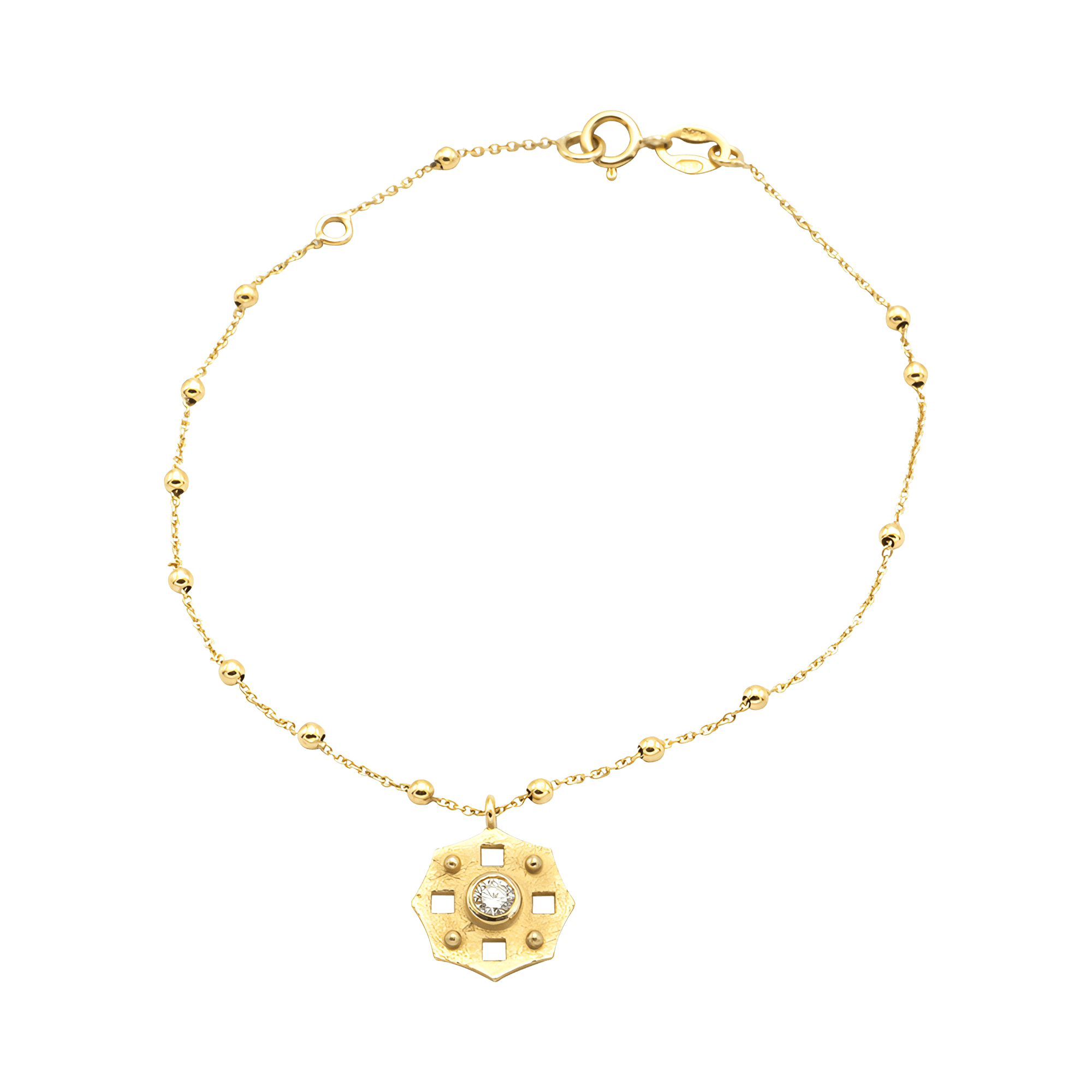  Irene bracelet - 18K Recycled Gold Medallion Irene Bracelet -  The Future Rocks -    1 