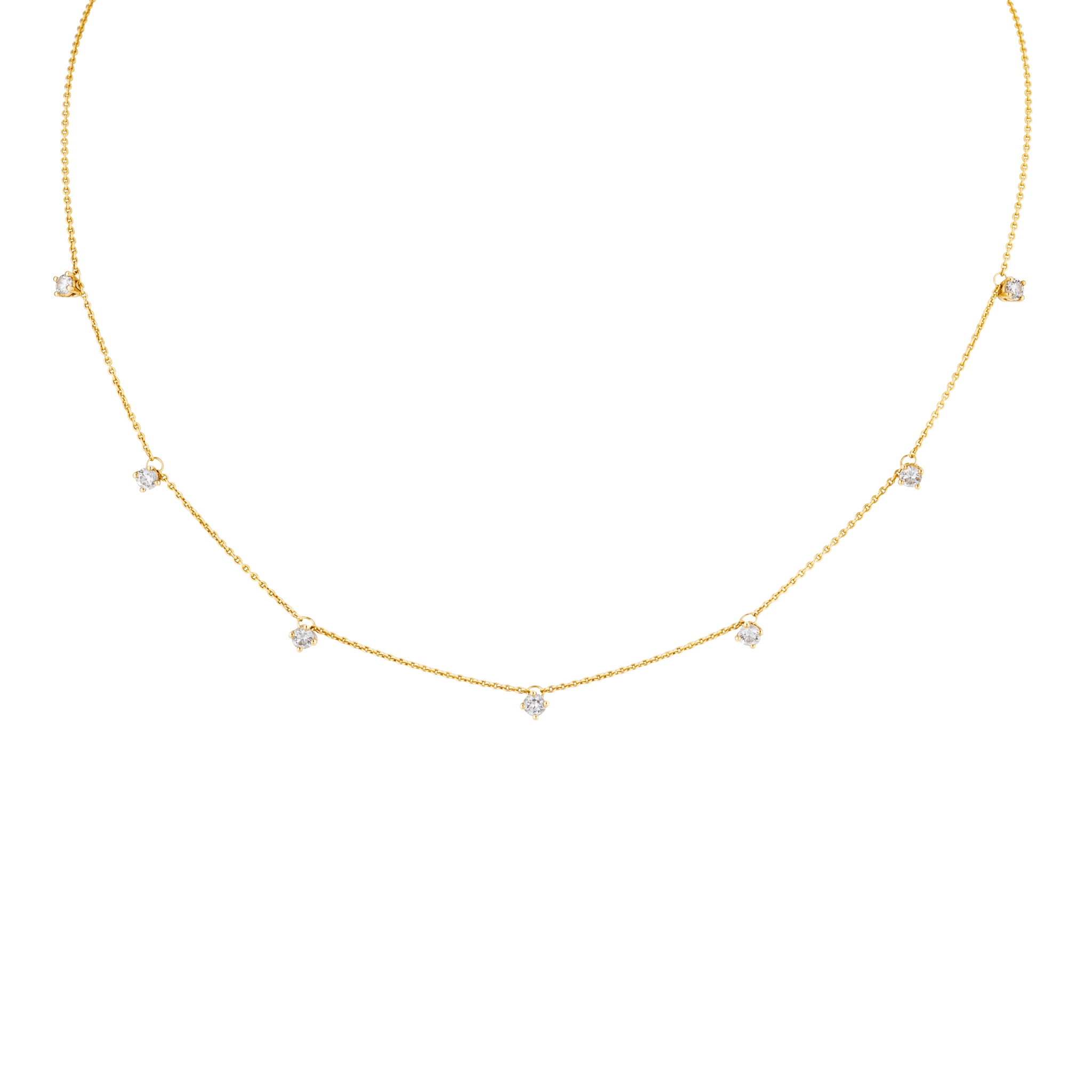  Leya necklace - 7 Stone Diamond Necklace -  The Future Rocks -    1 