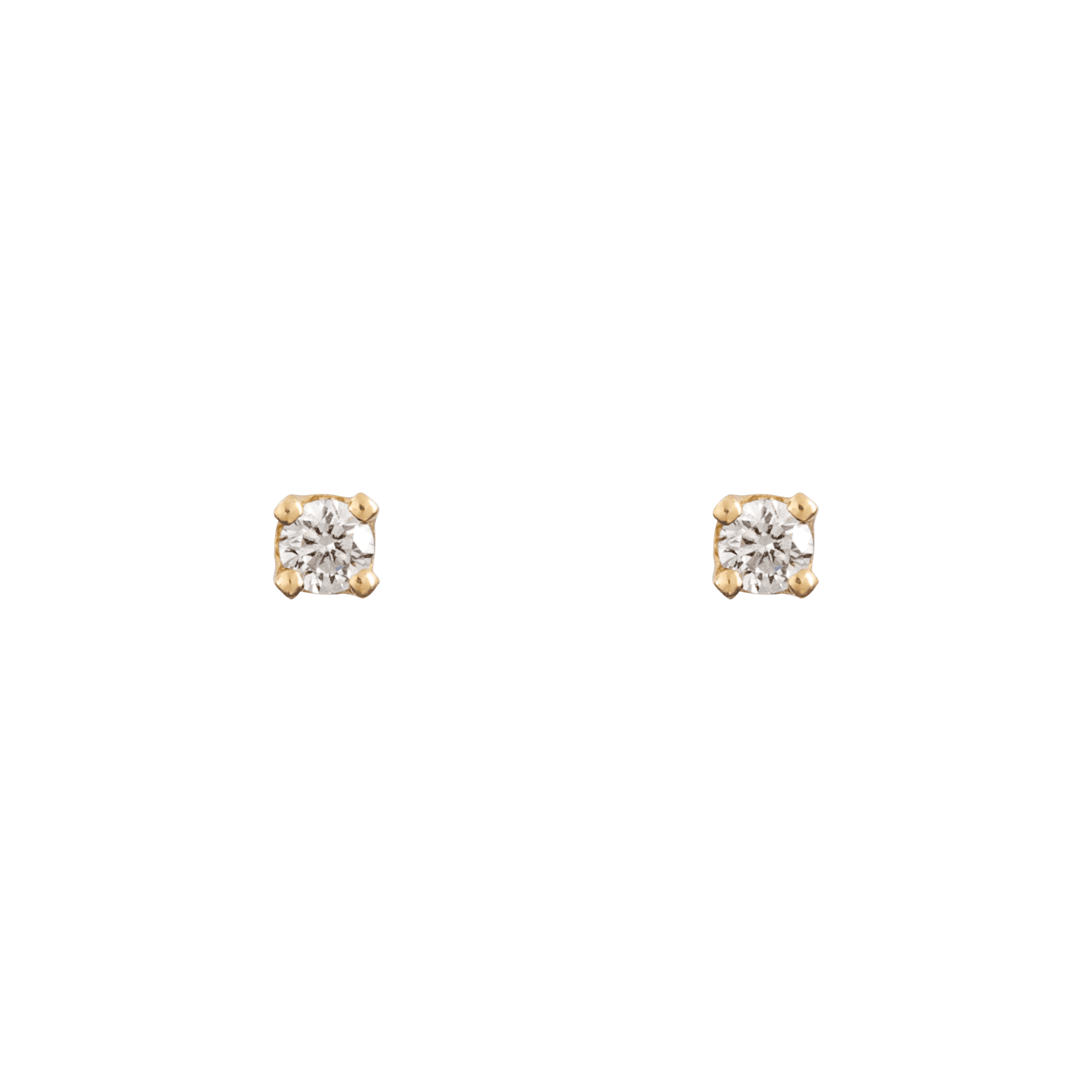  Little studs - 14K Gold Lab-Grown Diamond Little Stud Earrings -  The Future Rocks -    1 