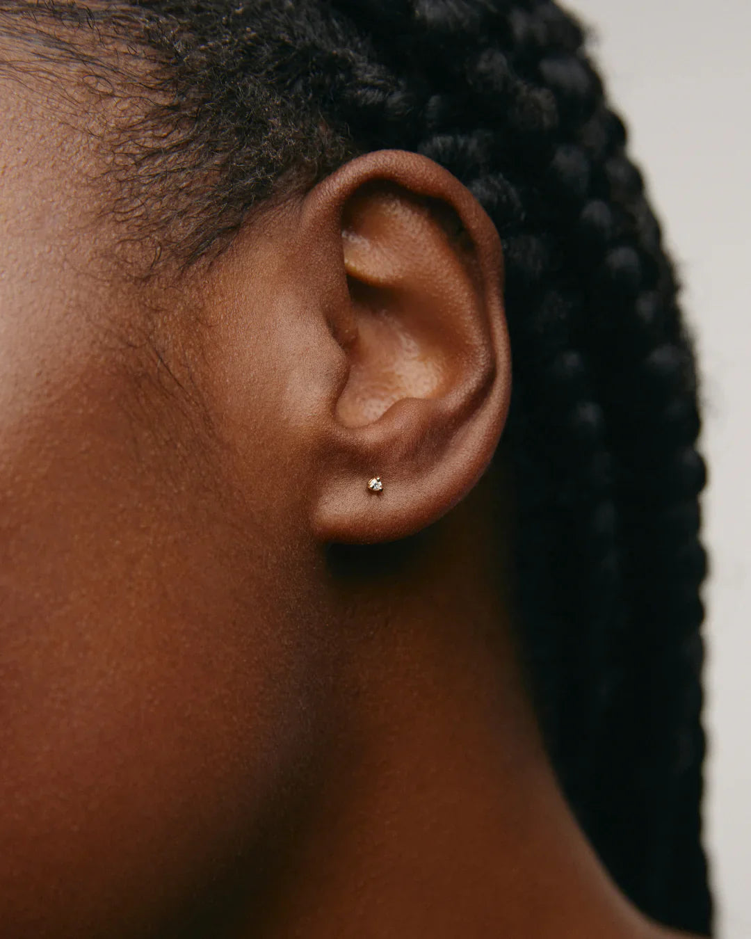  Little studs - 14K Gold Lab-Grown Diamond Little Stud Earrings -  The Future Rocks -    2 