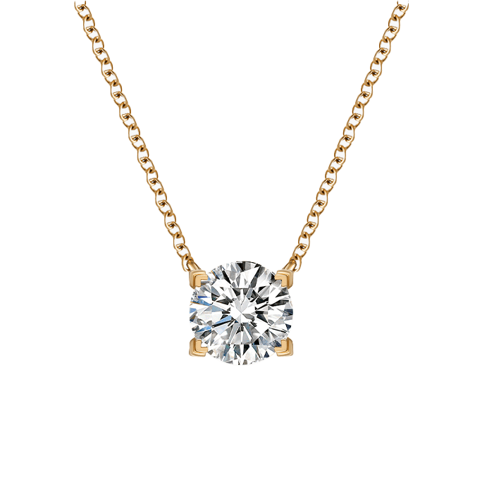 Luna solitaire necklace 0.5ct - 0.5 Carat Lab-Grown Diamond Pendant Necklace -  The Future Rocks -    5