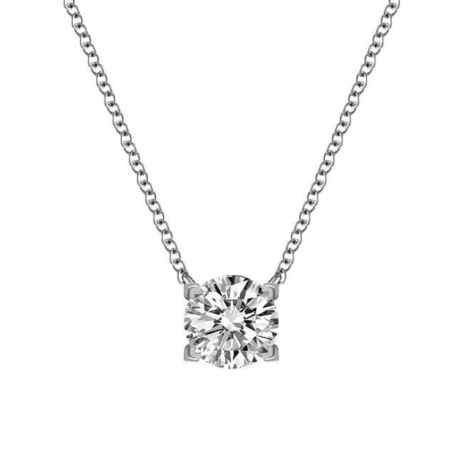  Luna solitaire necklace 0.2ct/ 0.3ct - Lab-Grown Diamond Pendant Necklace -  The Future Rocks -    5 
