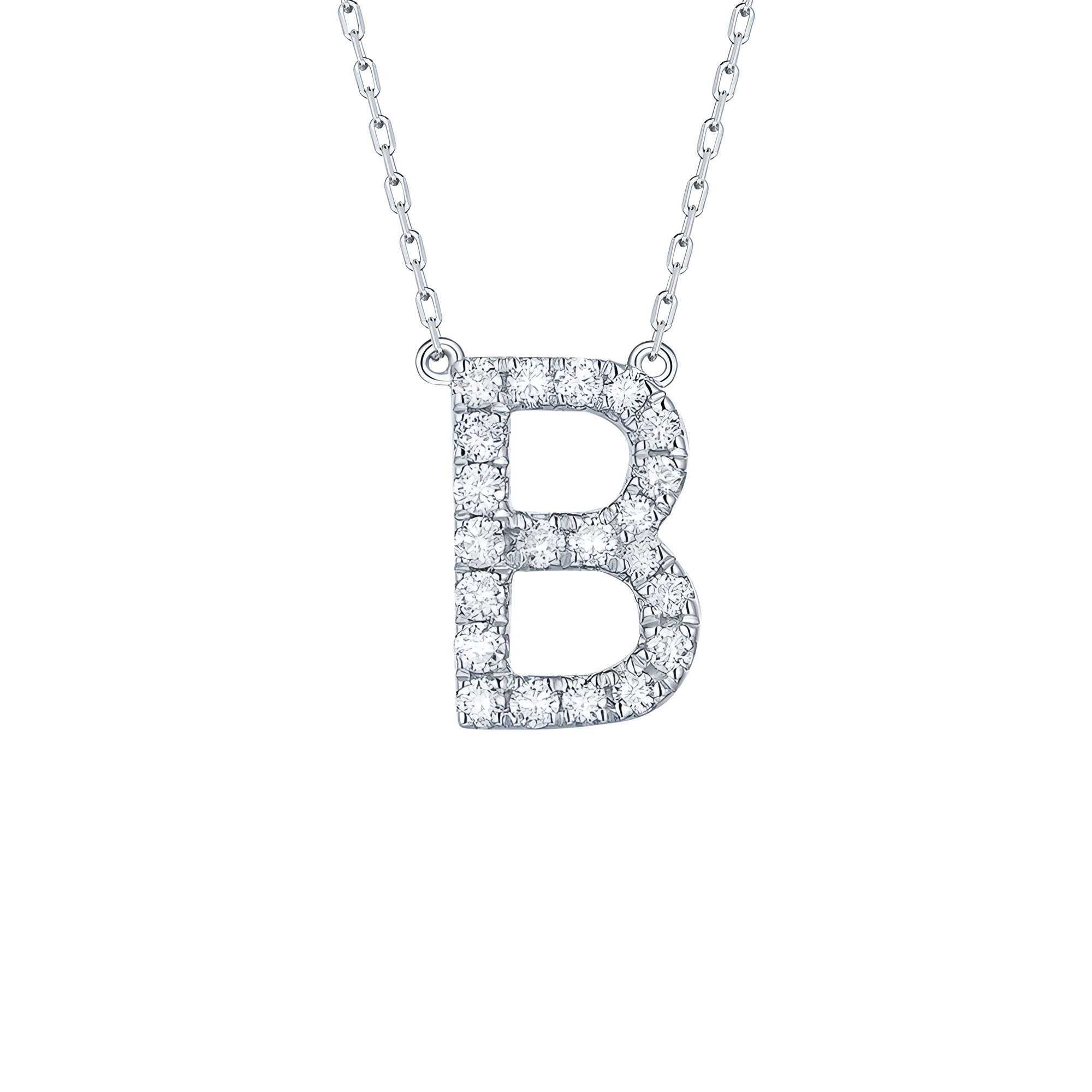  My type alphabet necklace - Lab-Grown Diamond Gold Initial Necklace -  The Future Rocks -    5 