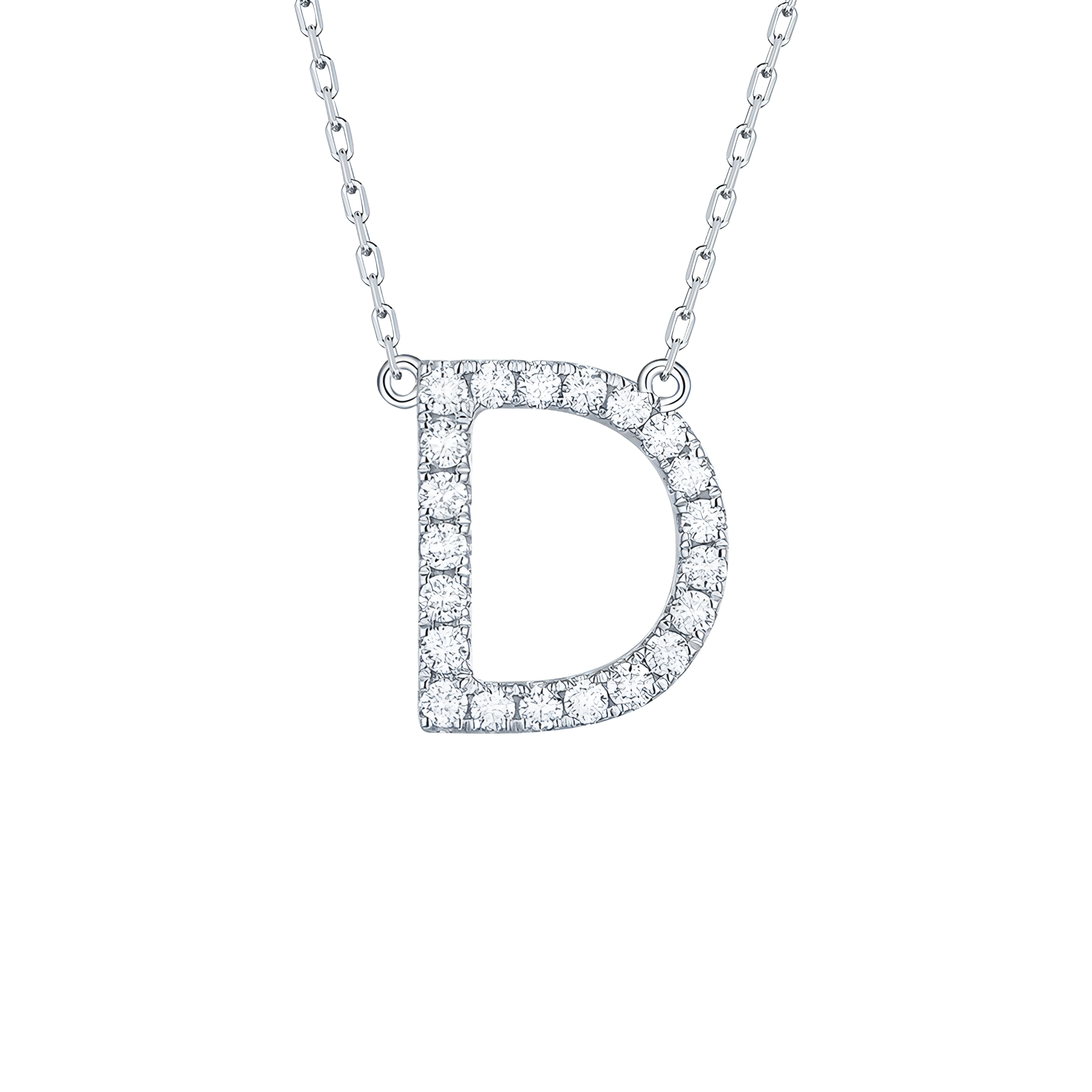  My type alphabet necklace - Lab-Grown Diamond Gold Initial Necklace -  The Future Rocks -    9 