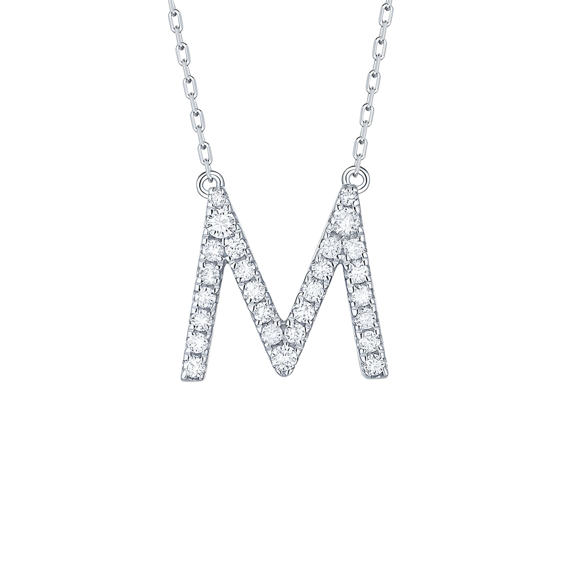  My type alphabet necklace - Lab-Grown Diamond Alphabet Necklace -  The Future Rocks -    27 