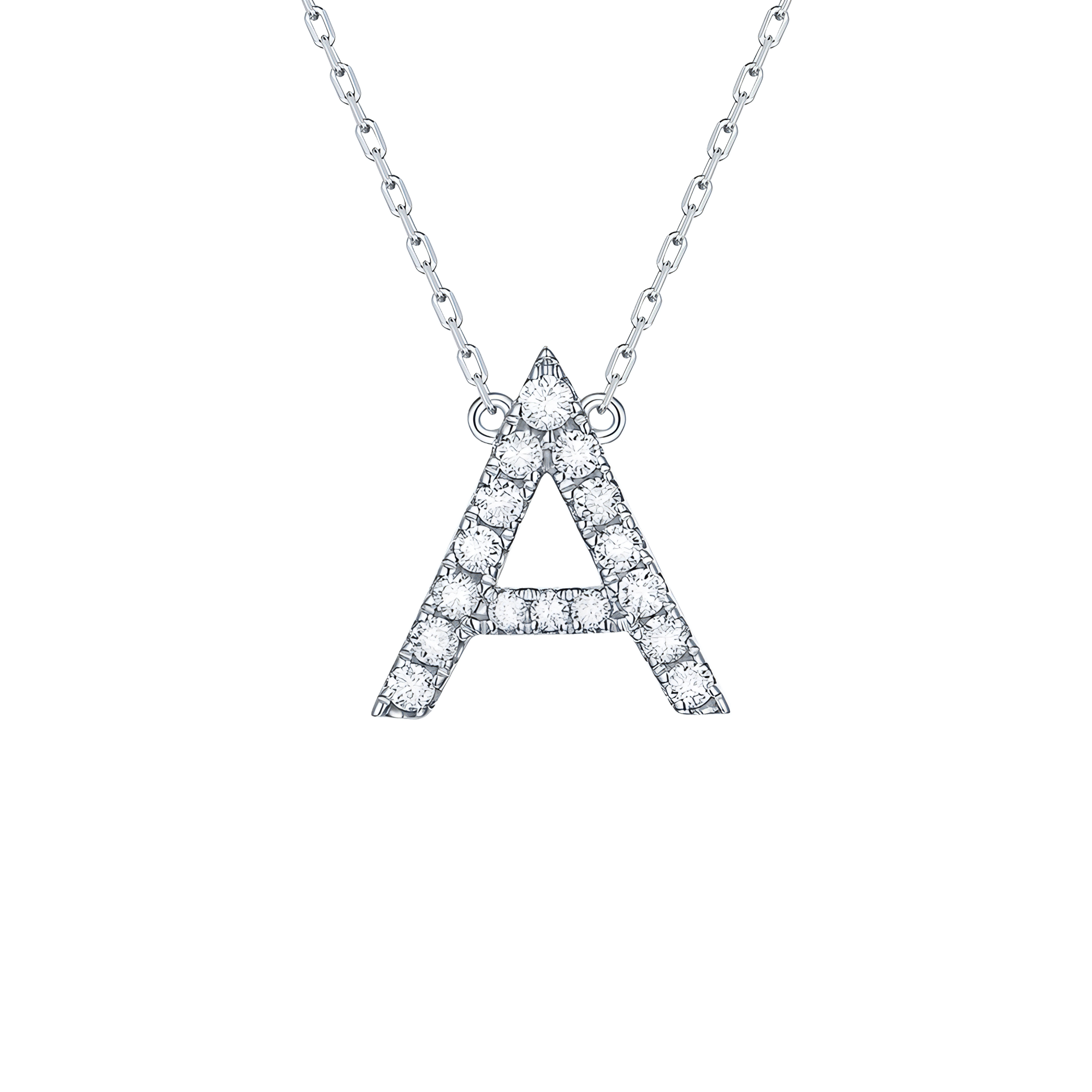  My type alphabet necklace - Lab-Grown Diamond Gold Initial Necklace -  The Future Rocks -    3 