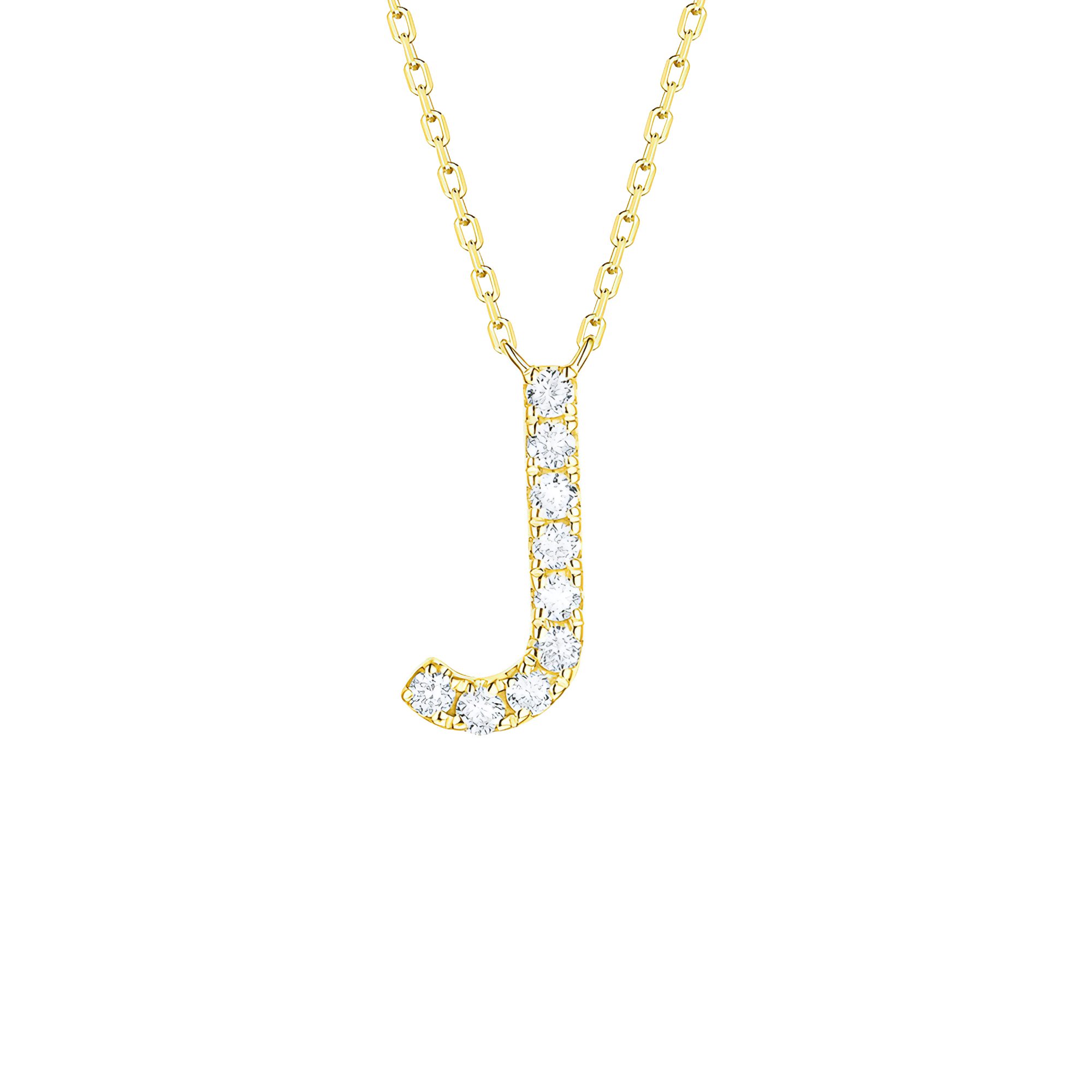  My type alphabet necklace - Lab-Grown Diamond Gold Initial Necklace -  The Future Rocks -    20 
