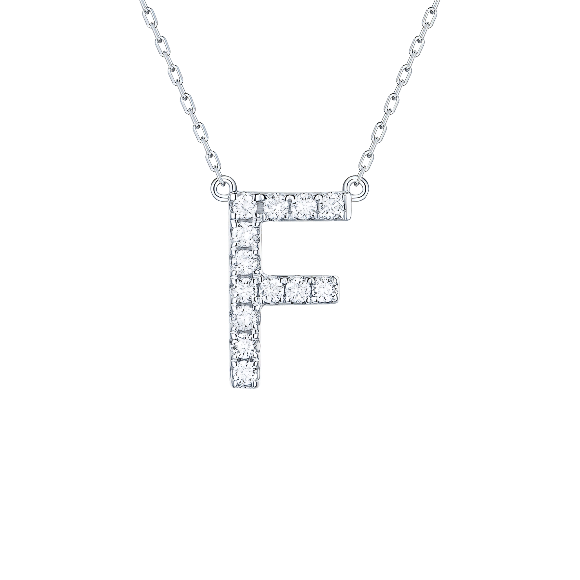  My type alphabet necklace - Lab-Grown Diamond Gold Initial Necklace -  The Future Rocks -    13 
