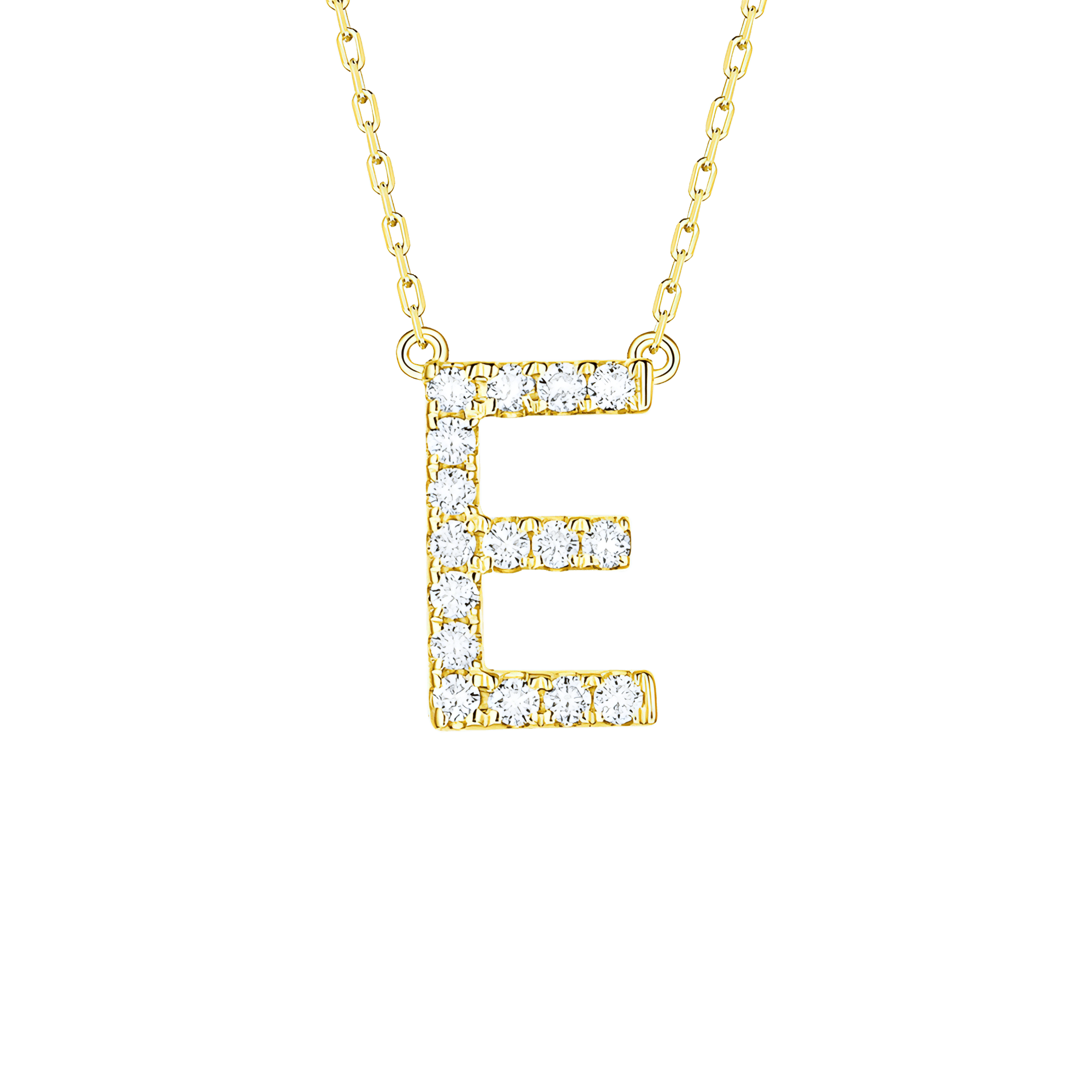  My type alphabet necklace - Lab-Grown Diamond Gold Initial Necklace -  The Future Rocks -    10 