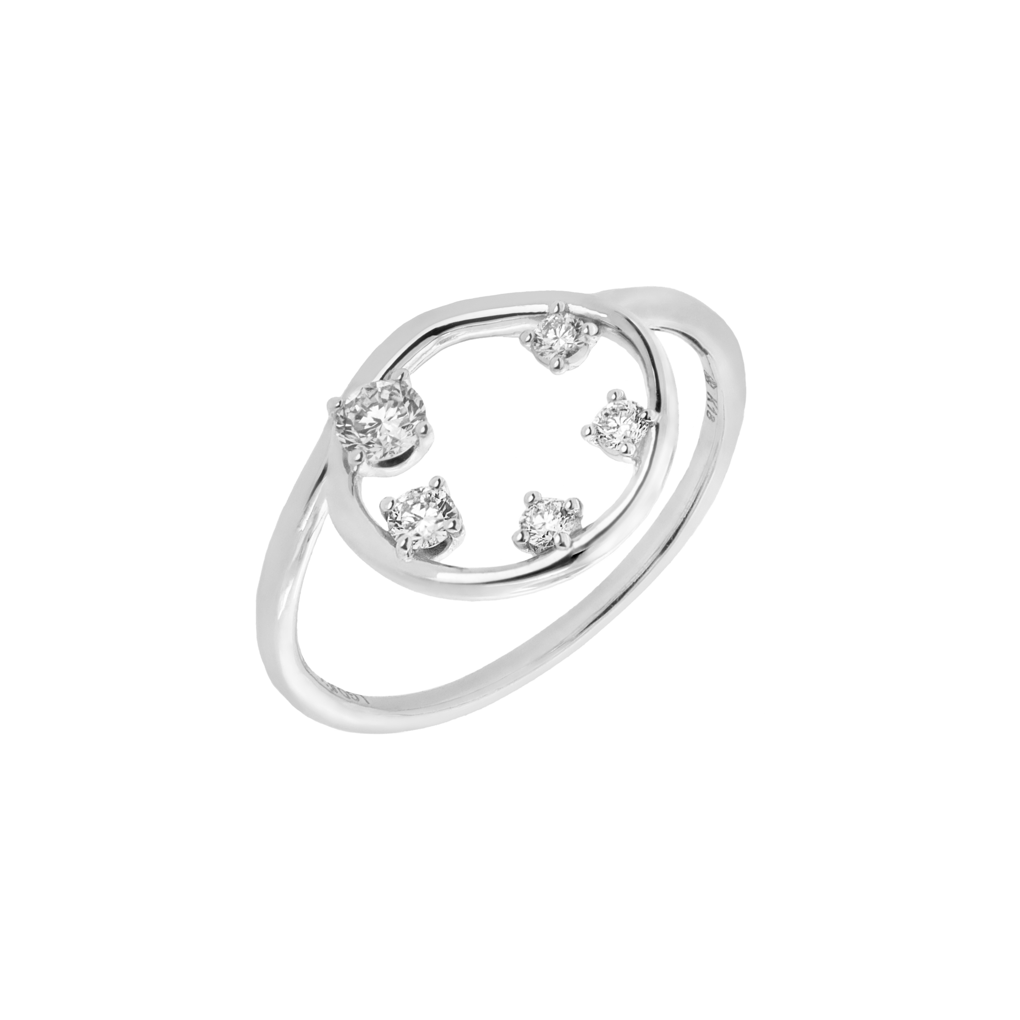  Orbit ring - Lab-Grown Diamond Orbit Ring -  The Future Rocks -    3 