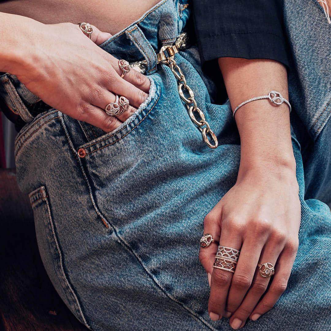  Perpétuel.le pavée solitaire ring - Perpétuel.le Pavée Solitaire Ring -  The Future Rocks -    7 