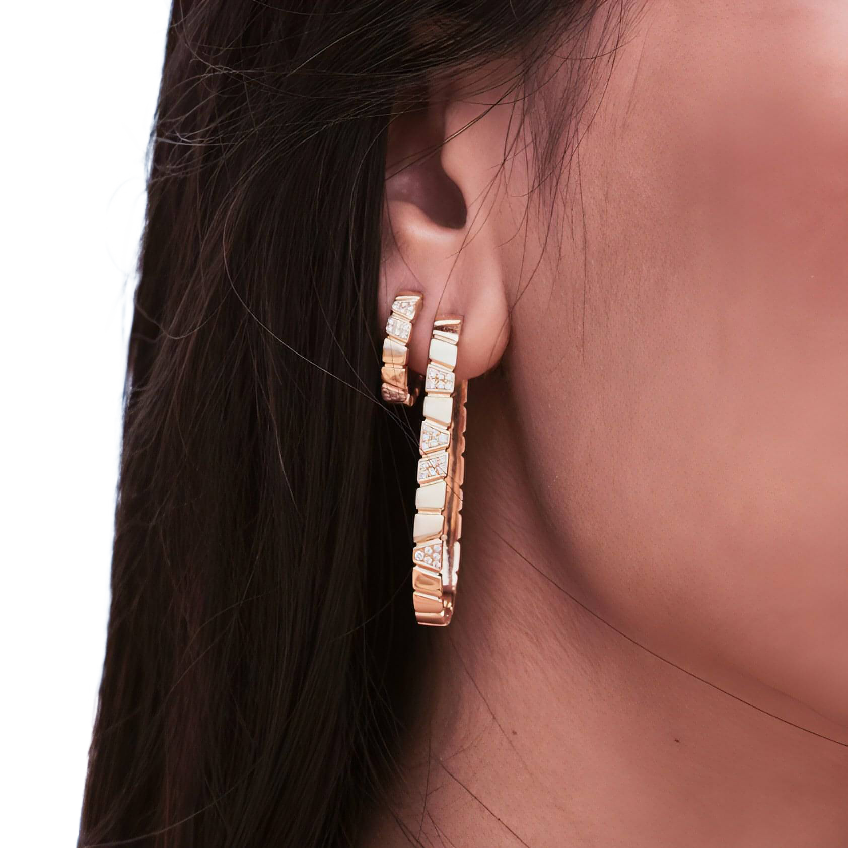  Ride+love large semi-pavée earrings - Ride & Love Large Semi-Pavée Earrings -  The Future Rocks -    2 