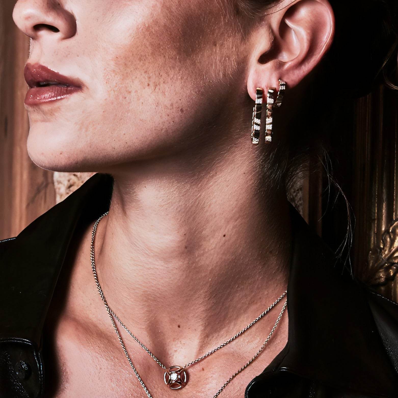  Ride+love medium pavée earrings - Ride & Love Medium Pavée Earrings -  The Future Rocks -    6 