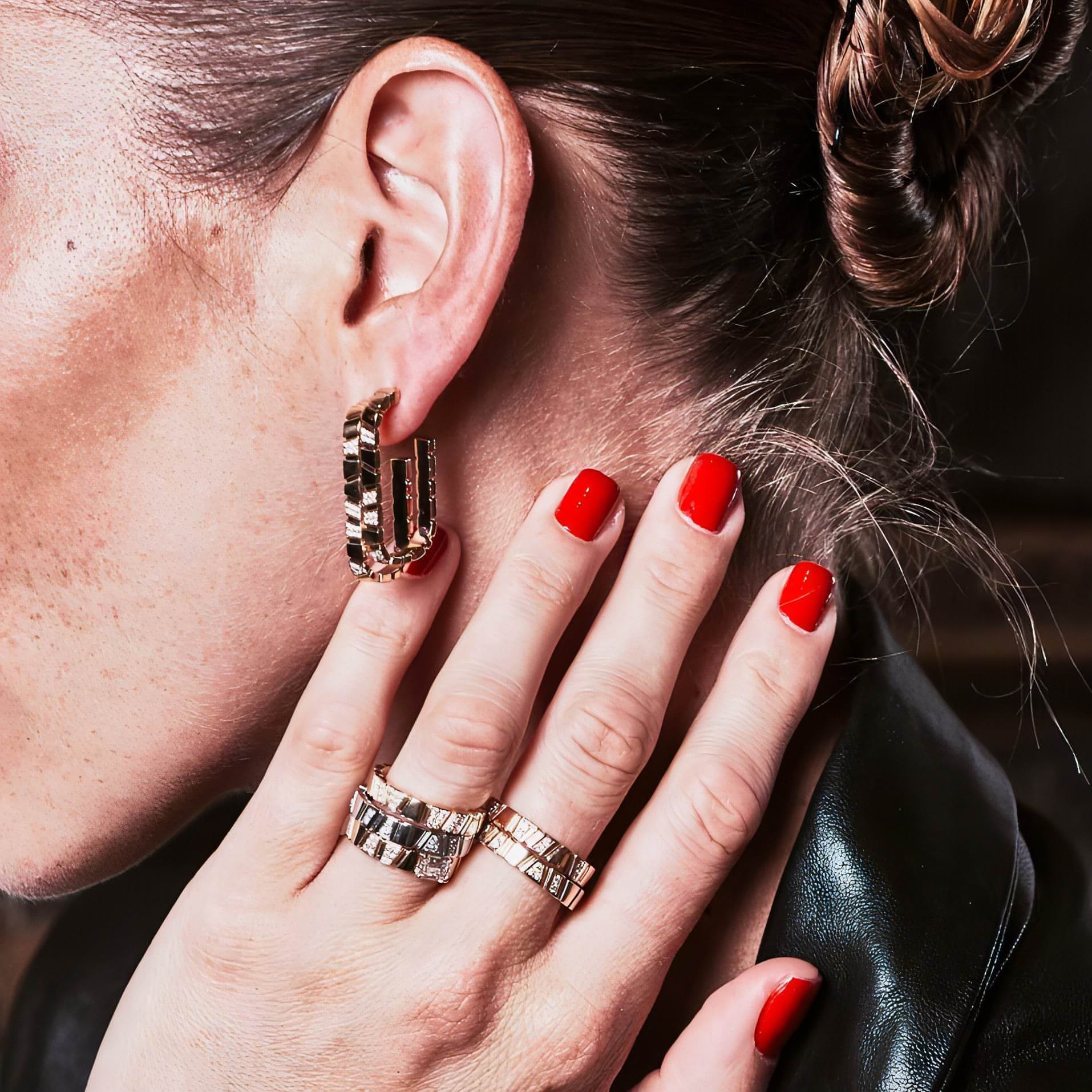  Ride+love medium pavée earrings - Ride & Love Medium Pavée Earrings -  The Future Rocks -    7 