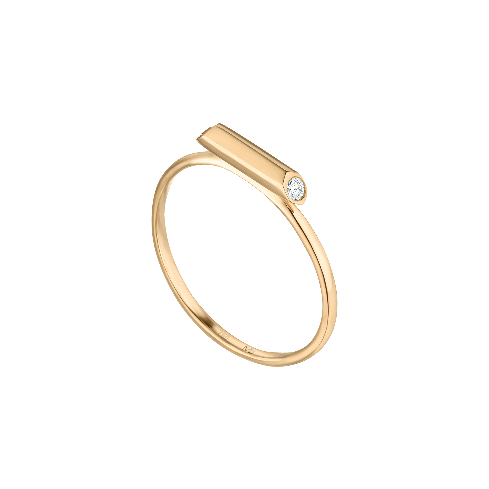  Sunbeam ring - Sunbeam Gold Bar Ring -  The Future Rocks -    3 