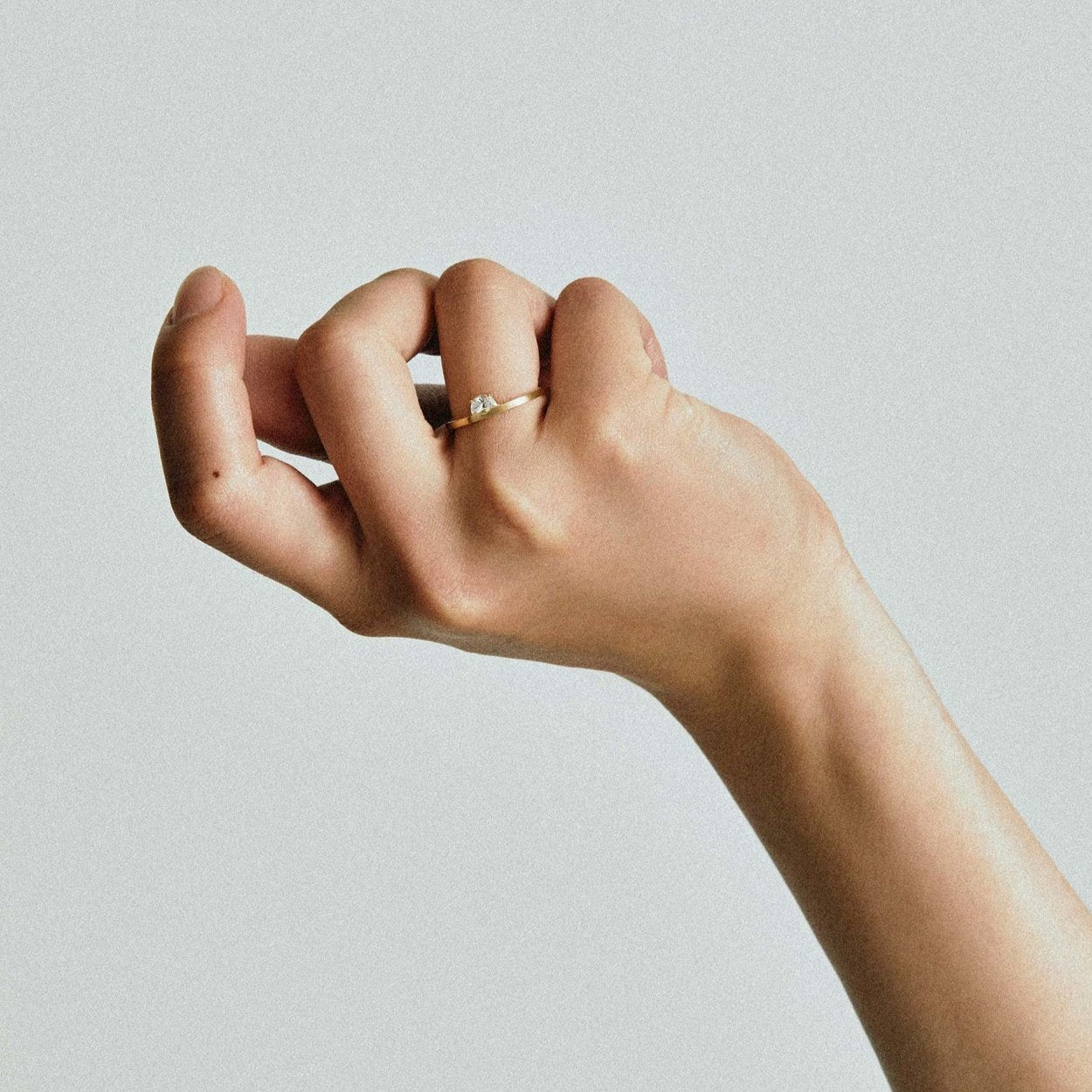  Half moon ring - Half Moon Diamond Ring -  The Future Rocks -    2 