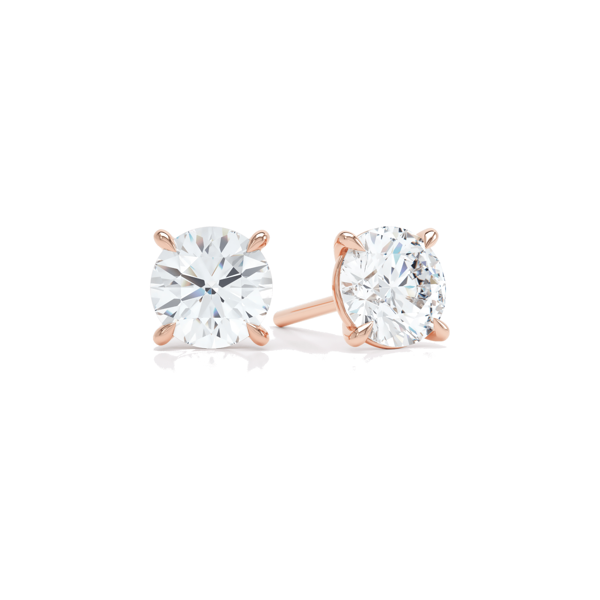  The round brilliant stud - Round Brilliant Cut Lab-Grown Diamond Stud Earrings -  The Future Rocks -    6 