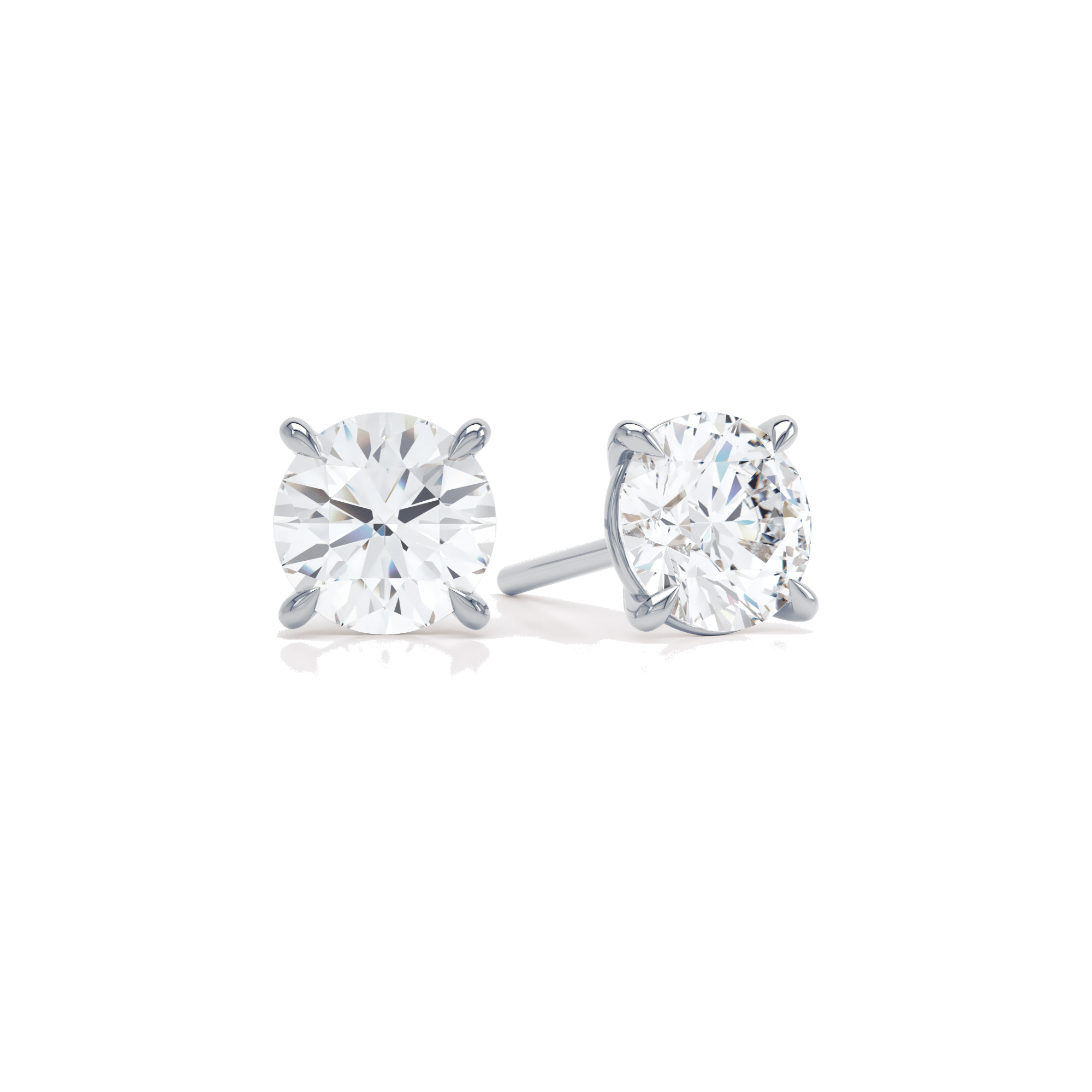  The round brilliant stud - Round Brilliant Cut Lab-Grown Diamond Stud Earrings -  The Future Rocks -    4 