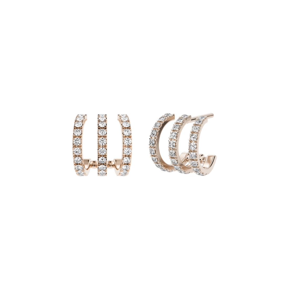  Tigris blanca earrings - Tigris Lab-Grown Diamond Earrings -  The Future Rocks -    4 