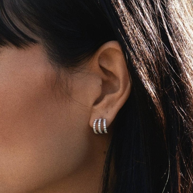  Tigris blanca earrings - Tigris Lab-Grown Diamond Earrings -  The Future Rocks -    2 