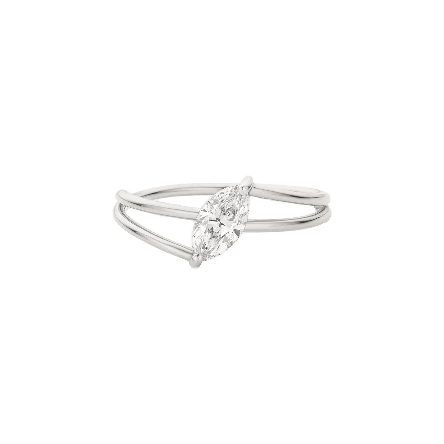  Twister ring - Half Carat Marquise Cut Diamond Twister Ring -  The Future Rocks -    3 