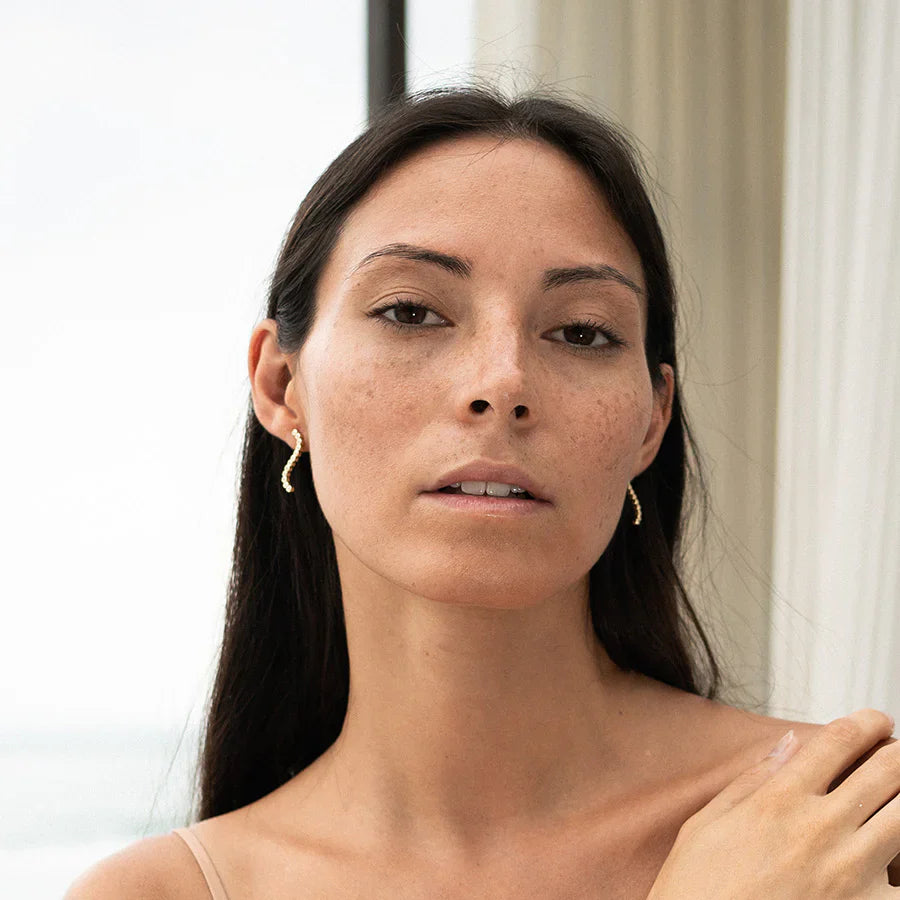  Wave earrings - Lab-Grown Diamond Wave Earrings -  The Future Rocks -    3 